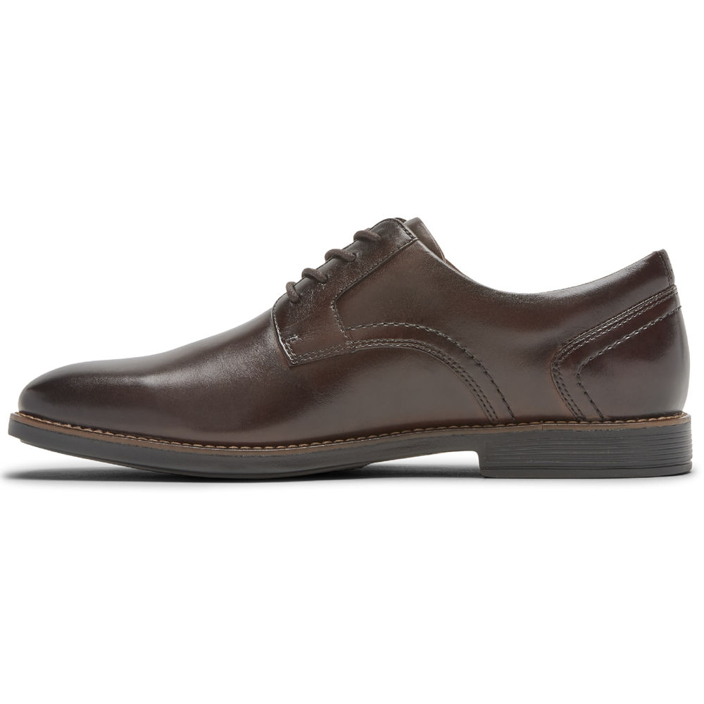 Rockport Snøre Sko Herre Mørke Brune - Slayter Plain Toe Shoe - VWUM78651